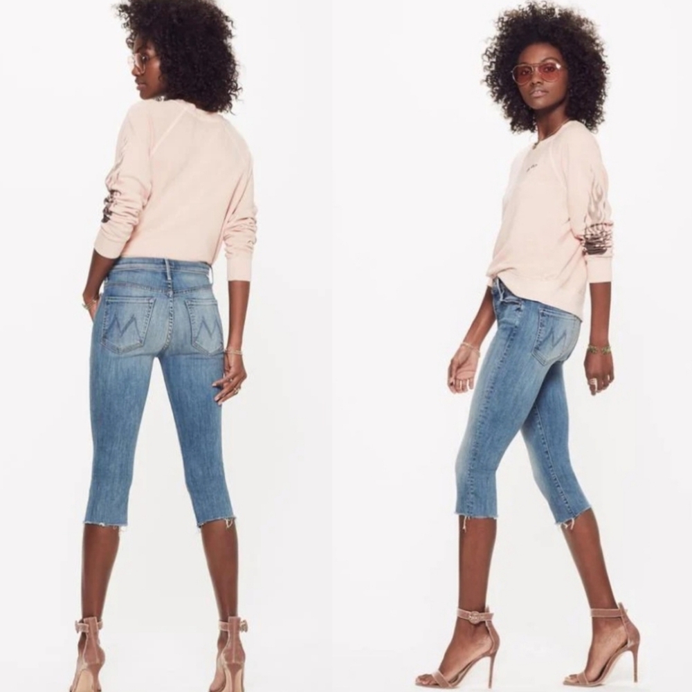 🆕 Mother Skinny Jeans The Stunner Knicker Style. NWOT - Picture 13 of 14